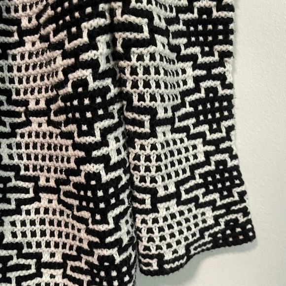 Workshop Andrea Jovine Black and White Knit Cardigan  - Size M - Picture 4 of 7